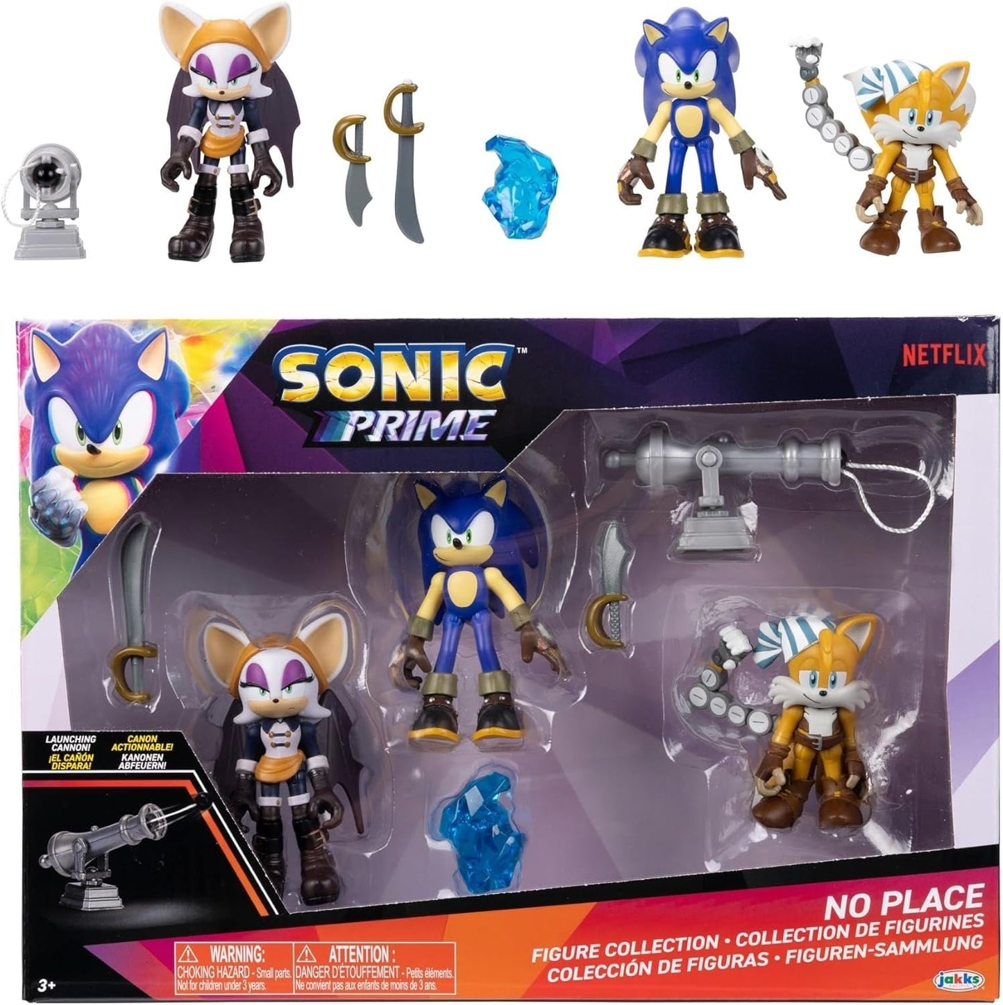 ソニック・ザ・ヘッジホッグ ウェーブ2 2.5インチ アクションフィギュア 3体パック 未開封