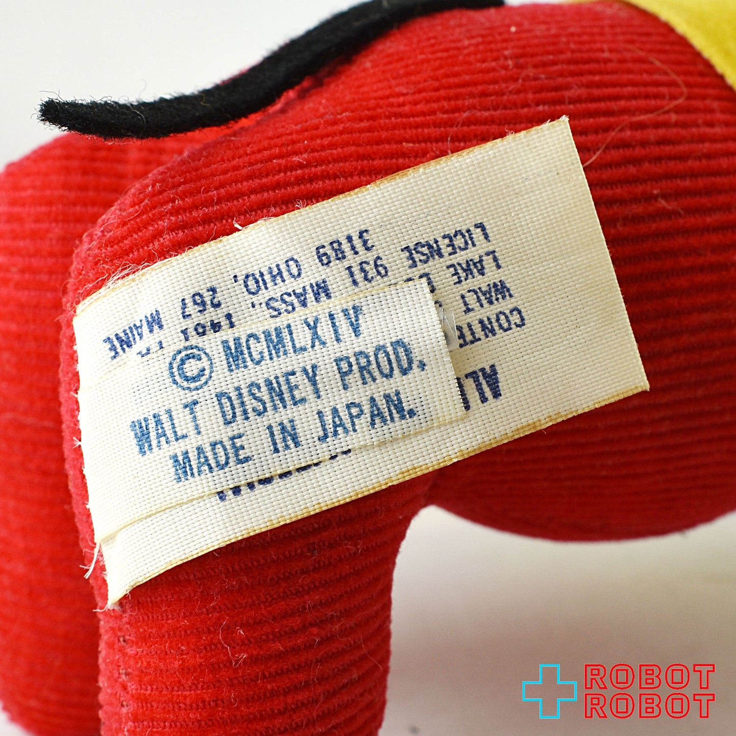 ウォルト・ディズニー ・ディストリビューティング ミッキーマウス おがくず人形 MADE IN JAPAN