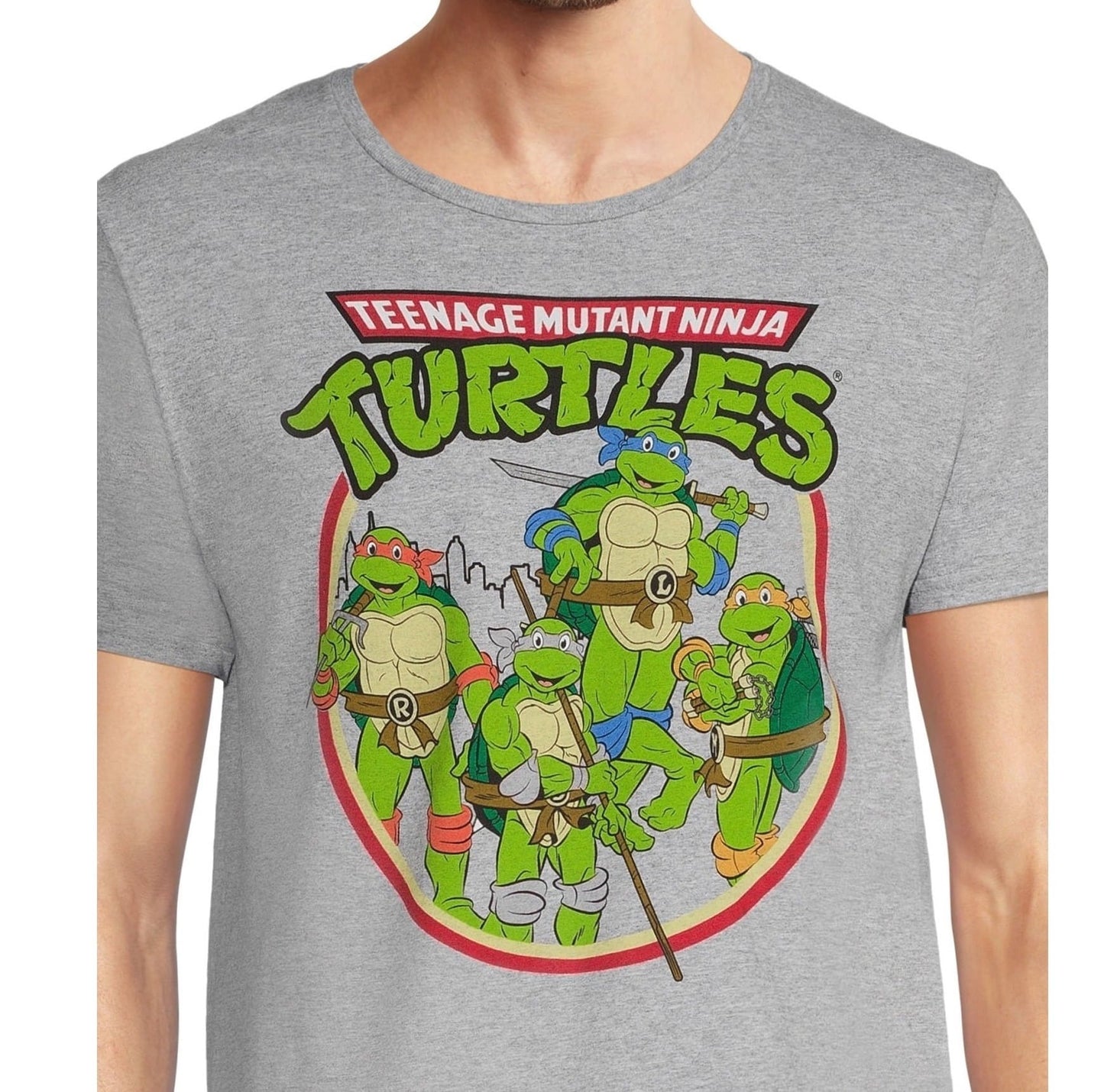 Tシャツ TMNT タートルズ グレー