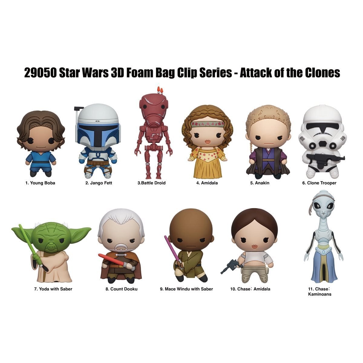 モノグラム フィギュラル バッグ クリップ スター・ウォーズ エピソード2 クローンの攻撃 1パック 未開封