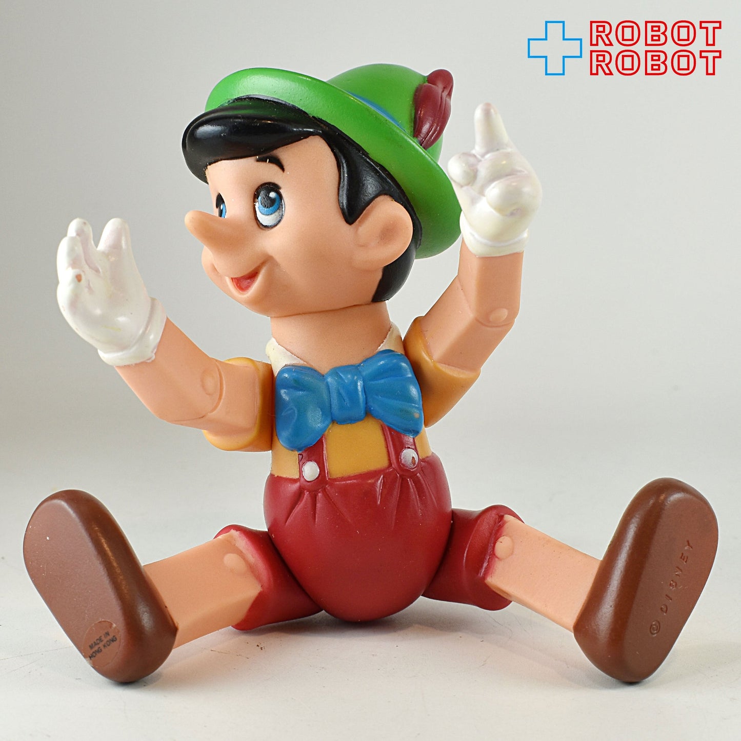ディズニー ピノキオ 関節可動 ラバードール ソフビ 香港
