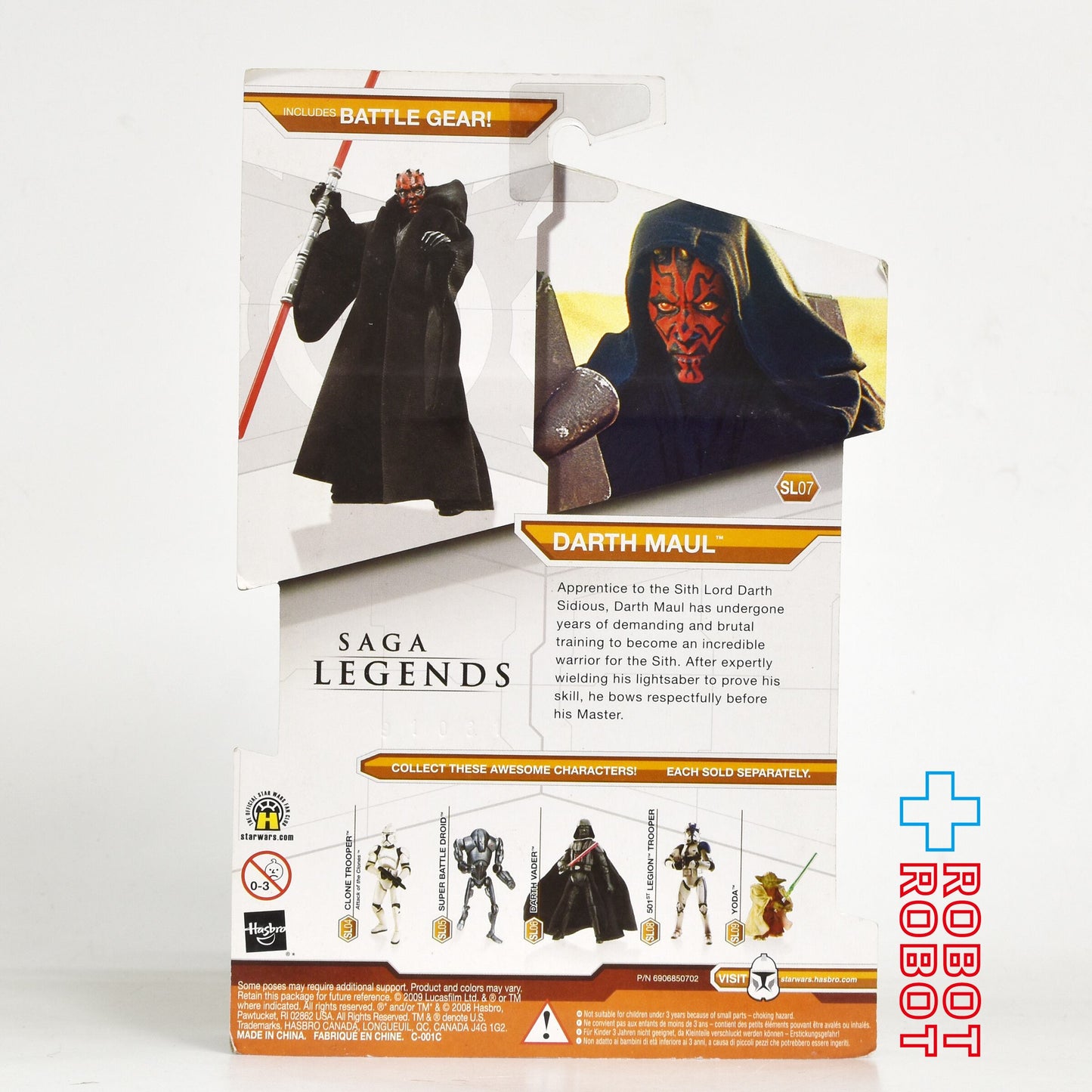 スター・ウォーズ SL2009 SL07 ダース・モール サーガ・レジェンズ 3.75インチ アクションフィギュア 未開封 US版 未開封 ※台紙にシワ