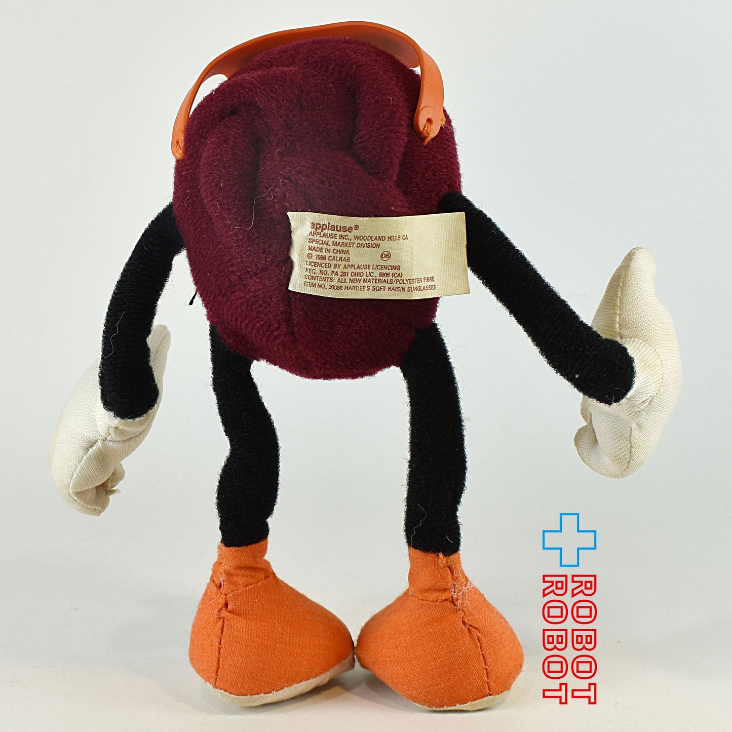 カリフォルニア・レーズン ベン・イン・ザ・サン サングラス ベンダブルぬいぐるみ人形 1988 アプローズ社