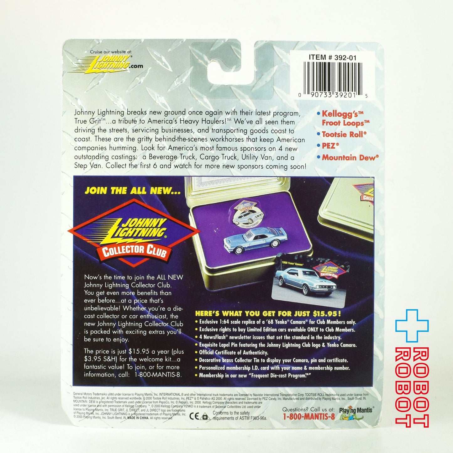 ジョニーライトニング PEZ トゥルー・グリット ダイキャスト ミニカー 未開封