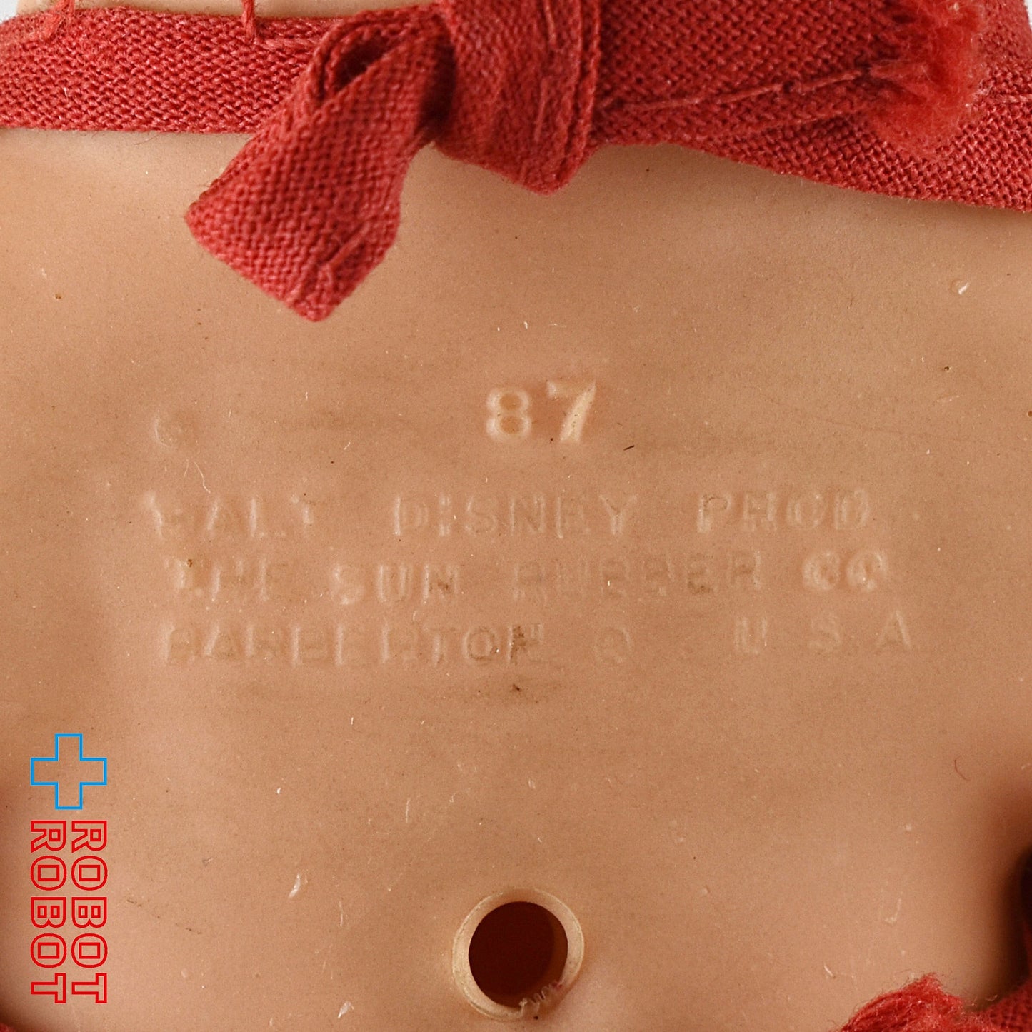 サンラバー ミニーマウス ラバー スクイーク ドール アウトフィット付