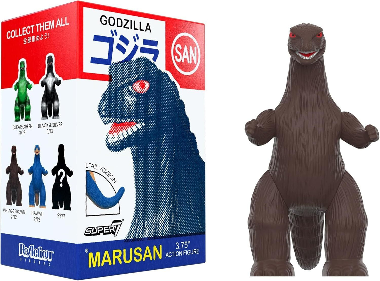 スーパー7 リ・アクション 東宝ゴジラ怪獣 マルサン ゴジラ ブラインドボックス ウェーブ6 3.75インチ アクションフィギュア 未開封