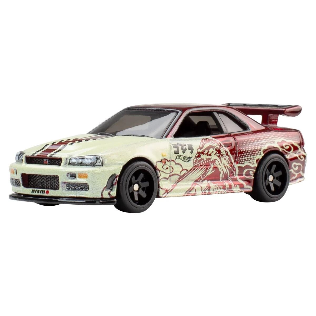 ホットウィール ポップカルチャー 2025 ゴジラ 日産スカイライン GT-R (BNR34) ダイキャストミニカー 国内版 未開封