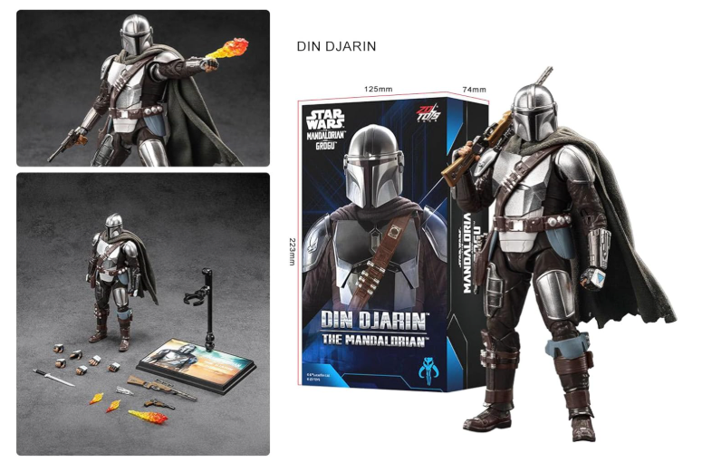 ZD TOYS スター・ウォーズ マンダロリアン&グローグー ディン・ジャリン アクションフィギュア 未開封