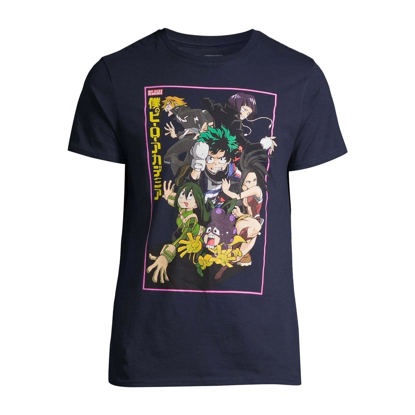 僕のヒーローアカデミア グラフィック Tシャツ ネイビー