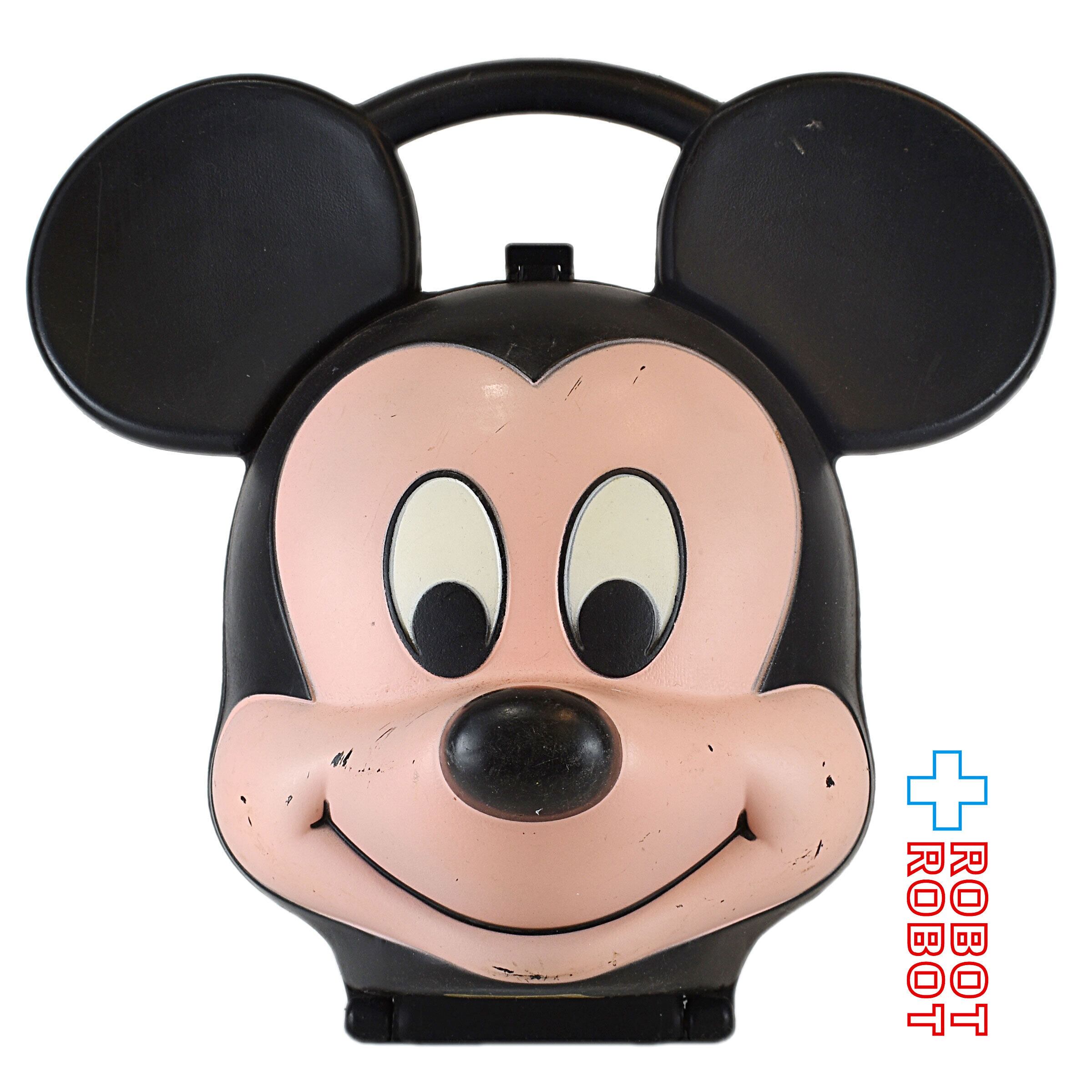 ミッキーマウスの顔のカタチのランチボックス 水筒欠 ペイントロス 
