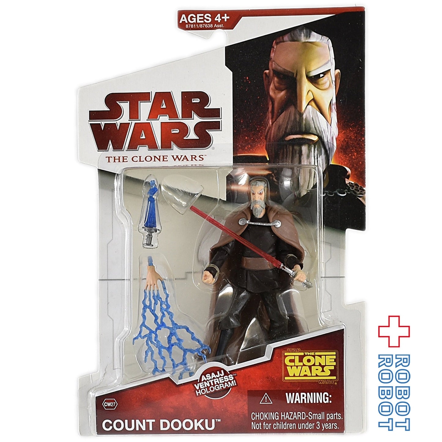 スター・ウォーズ CW2009 CW27 ドゥークー伯爵 クローン・ウォーズ 3.75インチ アクションフィギュア 未開封 US