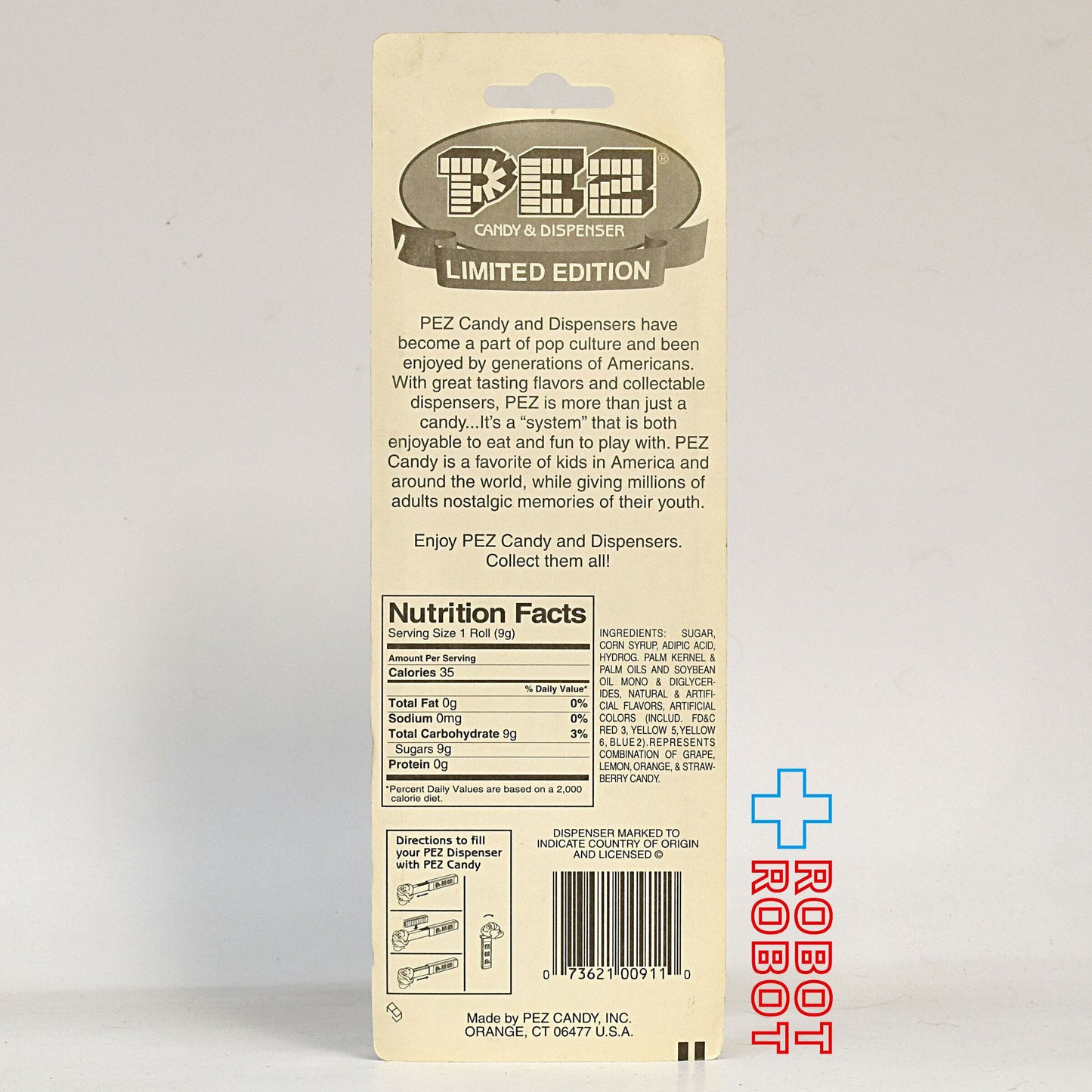 PEZ サイケデリックアイ クリスタルハンド 限定版 クリアレッド手/黄ステム 未開封