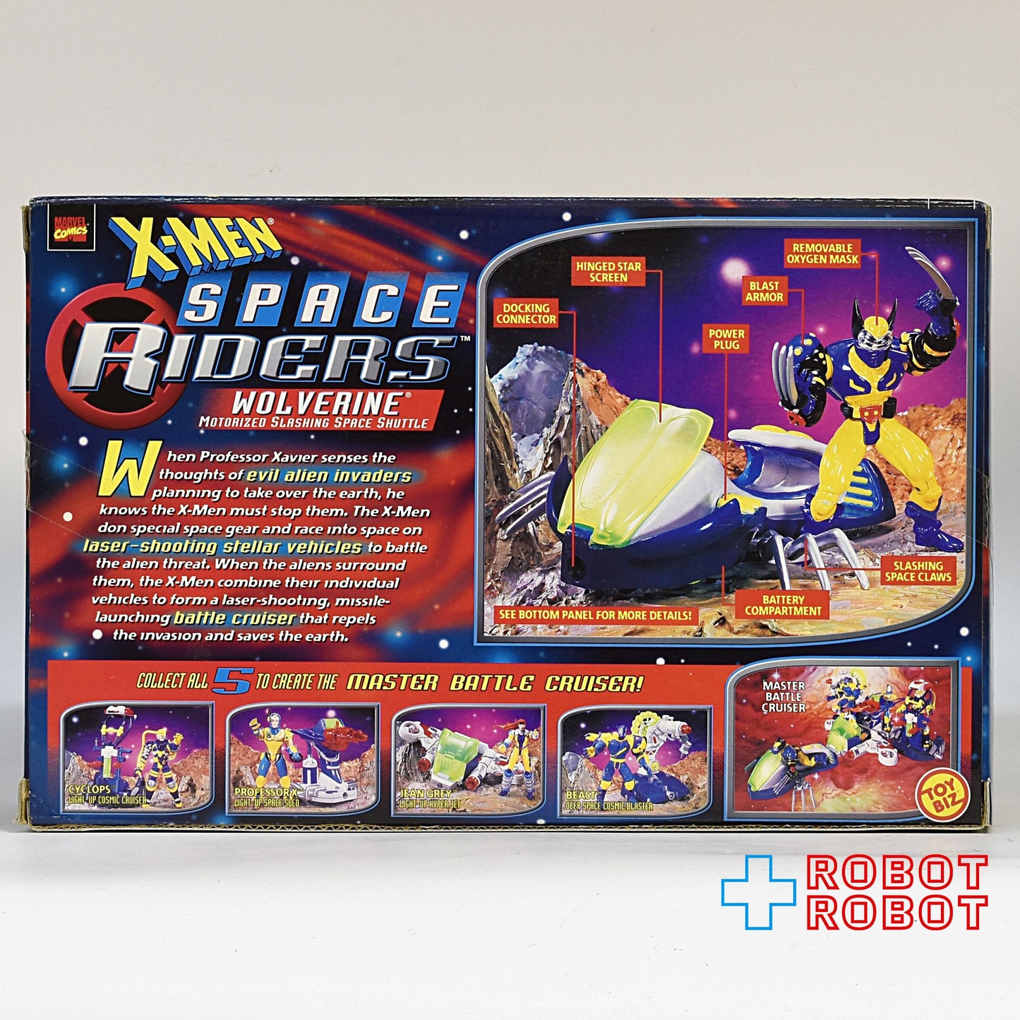 トイビズ X-MEN スペースライダー ウルヴァリン モーターライズド スラッシング スペースシャトル アクションフィギュア 箱入未開封