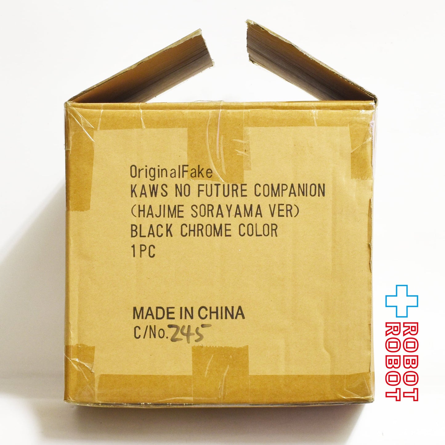 KAWS x 空山基 オリジナルフェイク NO FUTURE COMPANION ブラッククローム カラー 輸送箱付き ♦︎4号店商品