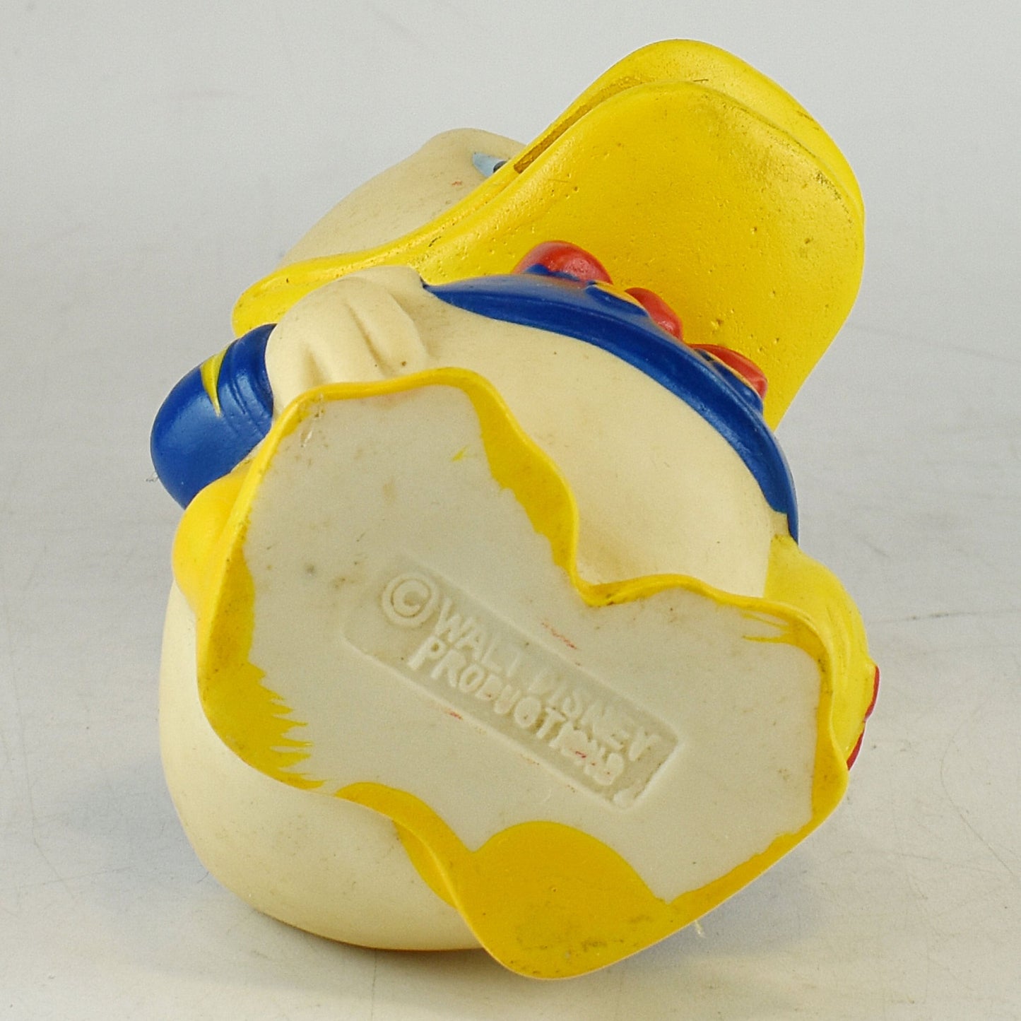 三菱銀行 ディズニー ドナルドダック 口スロット 赤ネクタイ ソフビ貯金箱 バンク フィギュア