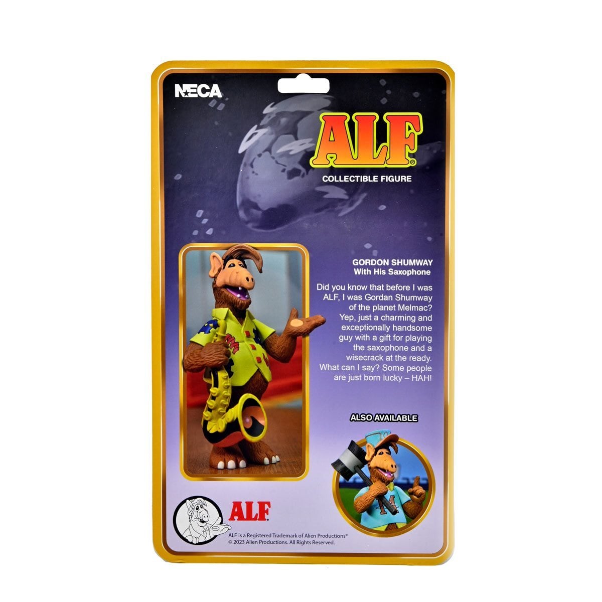 ネカ トゥーニークラシックス スタイライズド ALF アルフ ゴードン・シャムウェイ サクソフォーン ver 6インチ アクションフィギュア未開封