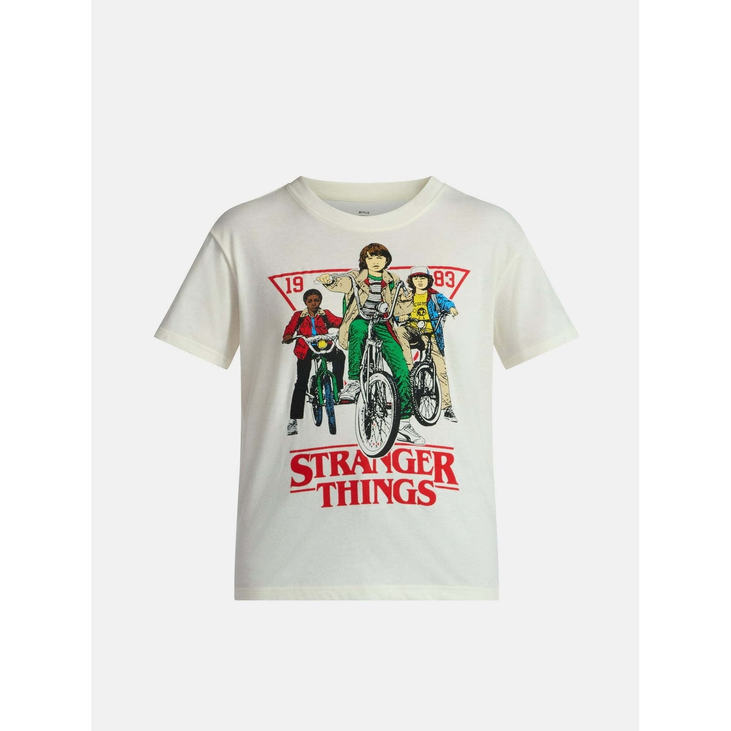 ストレンジャー・シングス 自転車 グラフィック Tシャツ レディース