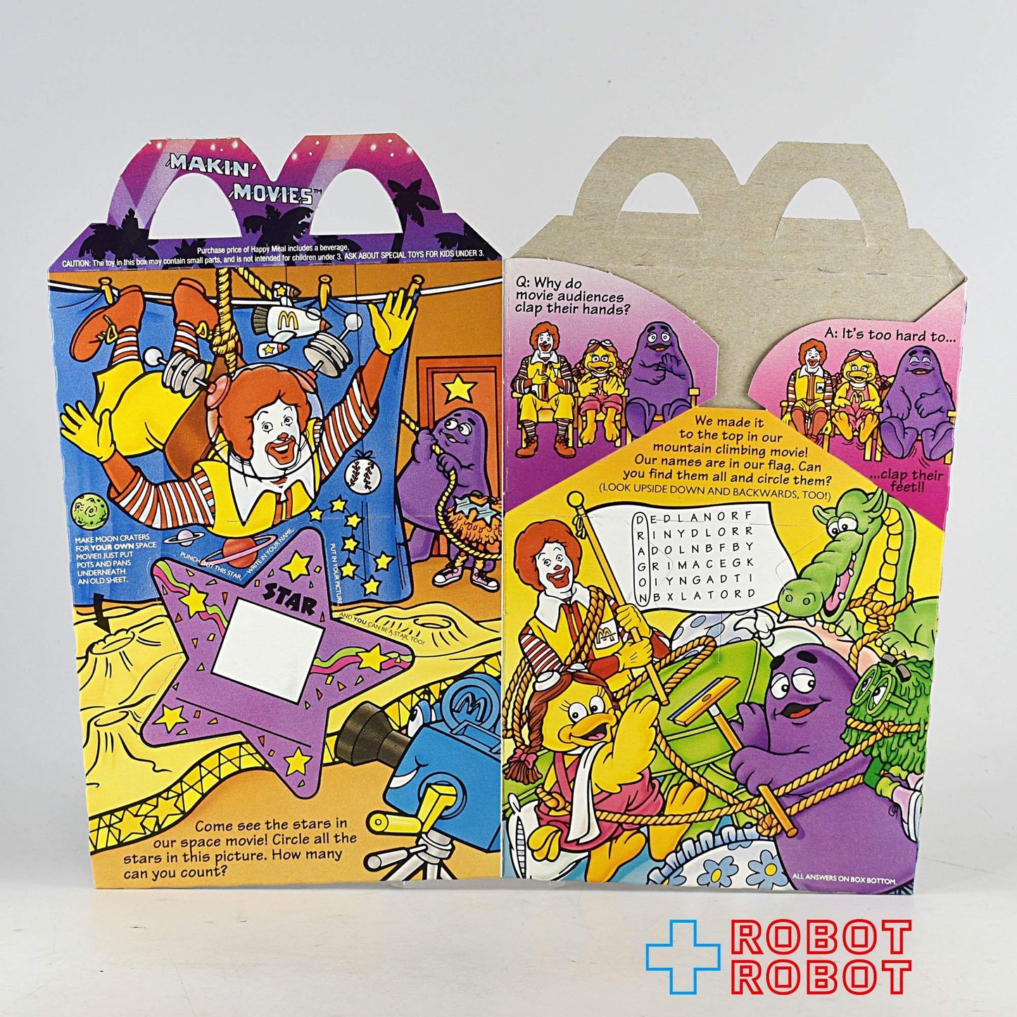 マクドナルド 空箱 メイキングムービー ロナルドとなかまたち スコアボード ハッピーミールトイ