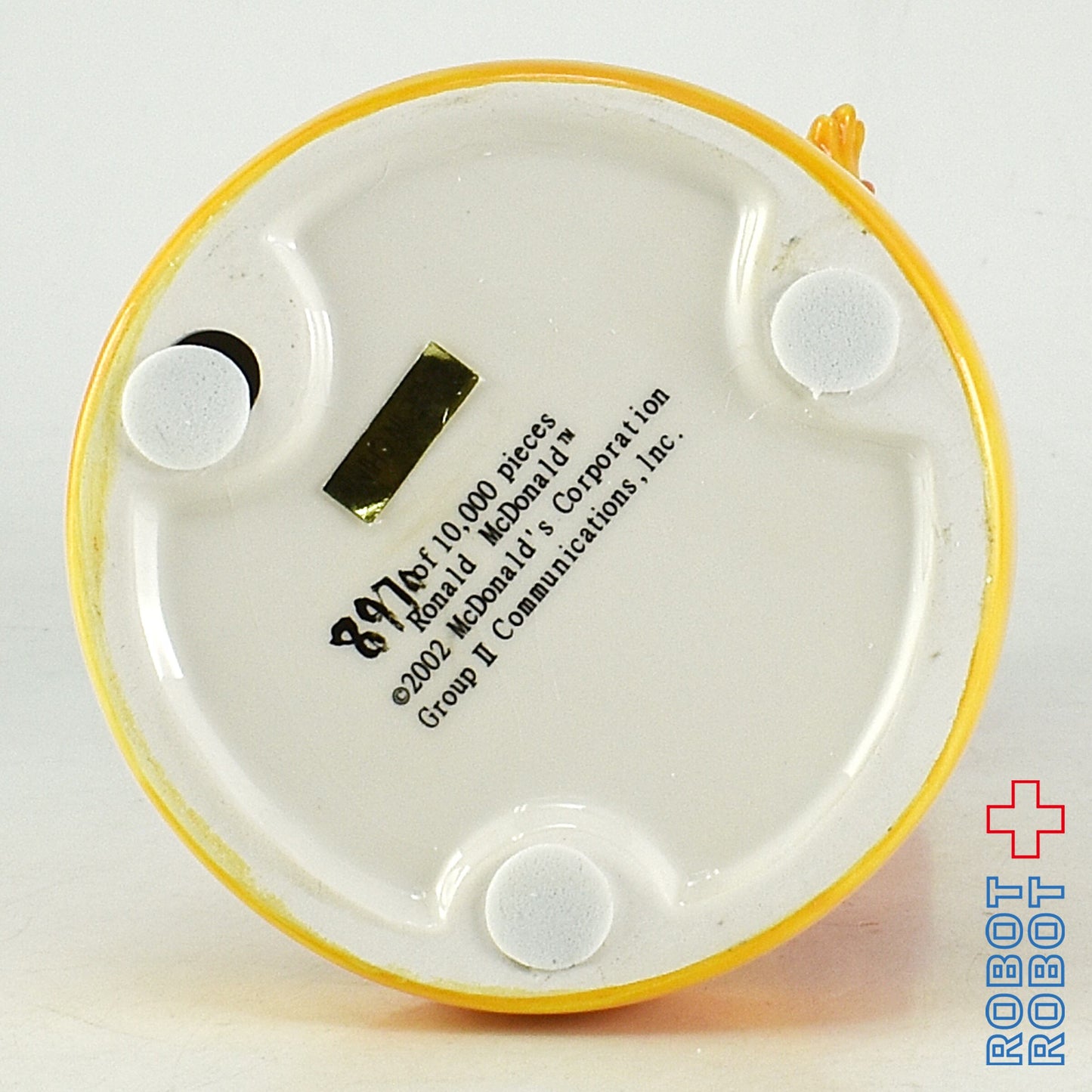 マクドナルド 陶器製 ロナルド フィギュア 2002 ワールドワイドコンベンション限定 白箱入