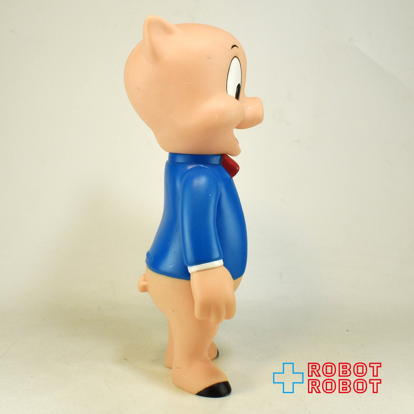 ルーニー・テューンズ ポーキー・ピッグ 青ジャケット ソフビフィギュア