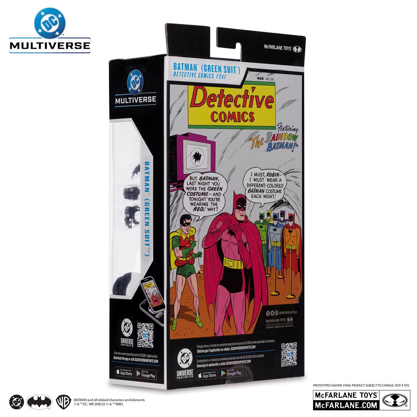 マクファーレン・トイズ DCマルチバース #334 バットマン グリーン・スーツ コミック/ Detective Comics #241 レッド プラチナム エディション 7インチ アクションフィギュア 国内版 未開封