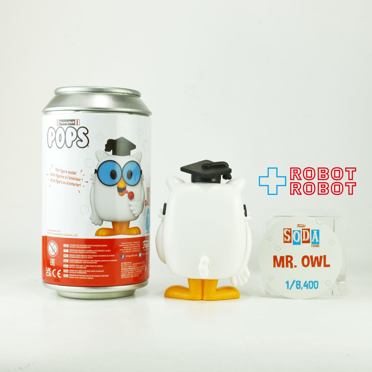 ファンコ SODA ソーダ缶 トッツィーロール ミスター オウル ビニールフィギュア 缶入り