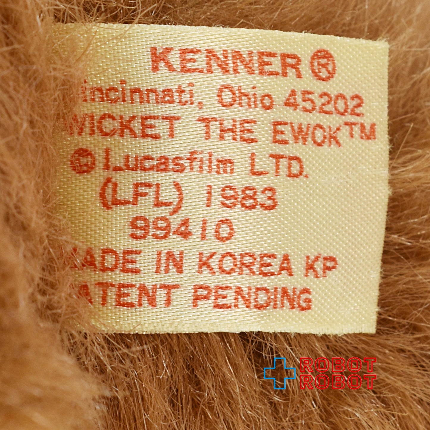 ケナー スター・ウォーズ イウォーク ウィケット ぬいぐるみ人形 1983