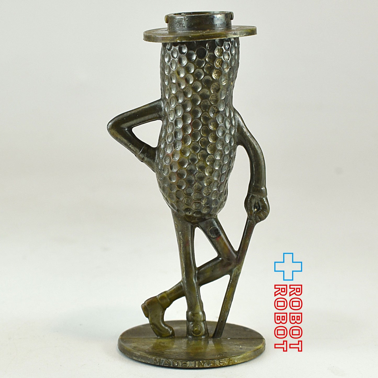 ミスター・ピーナッツ プラスチック ソルト&ペッパー メタリック ※帽子欠品