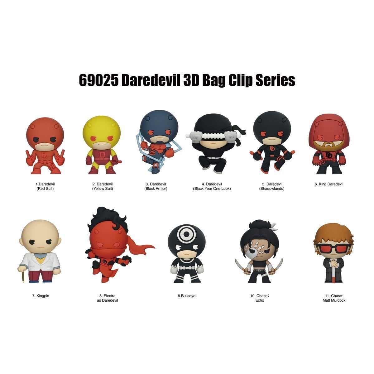 モノグラム フィギュラル バッグ クリップ マーベル デアデビル シリーズ 15 1パック 未開封