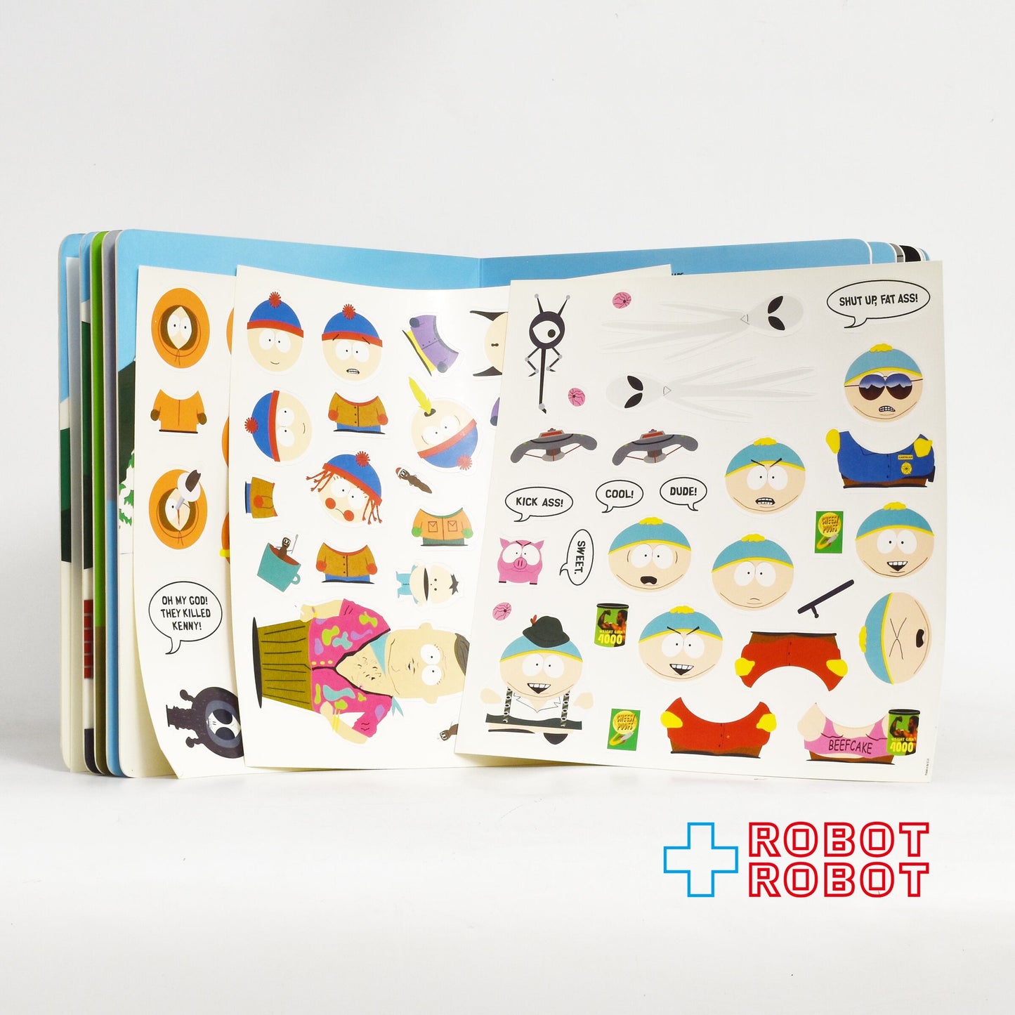 コメディー・セントラル社 サウスパーク ” ア・ステッカーフォーム・アドベンチャー! ” シールブック 絵本 1998