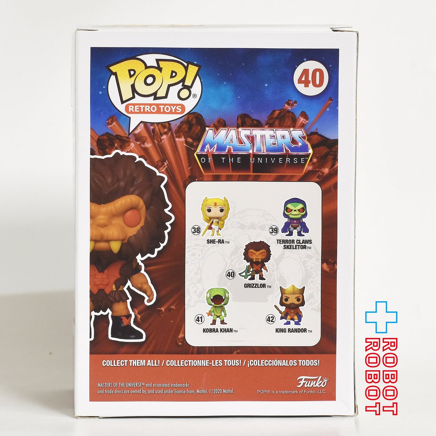 ファンコ POP! レトロ トイ マスターズ・オブ・ザ・ユニバース 40 グリズラー ビニールフィギュア 箱入
