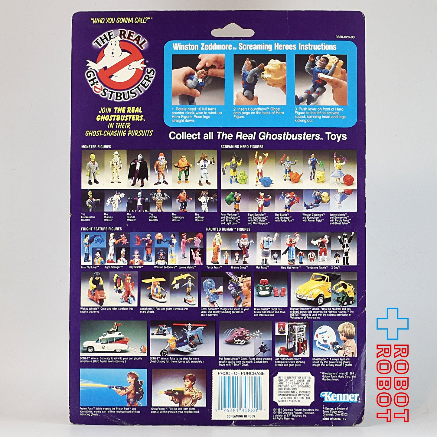 ケナー ザ・リアルゴーストバスターズ ウインストン・ゼドモア アクションフィギュア 未開封