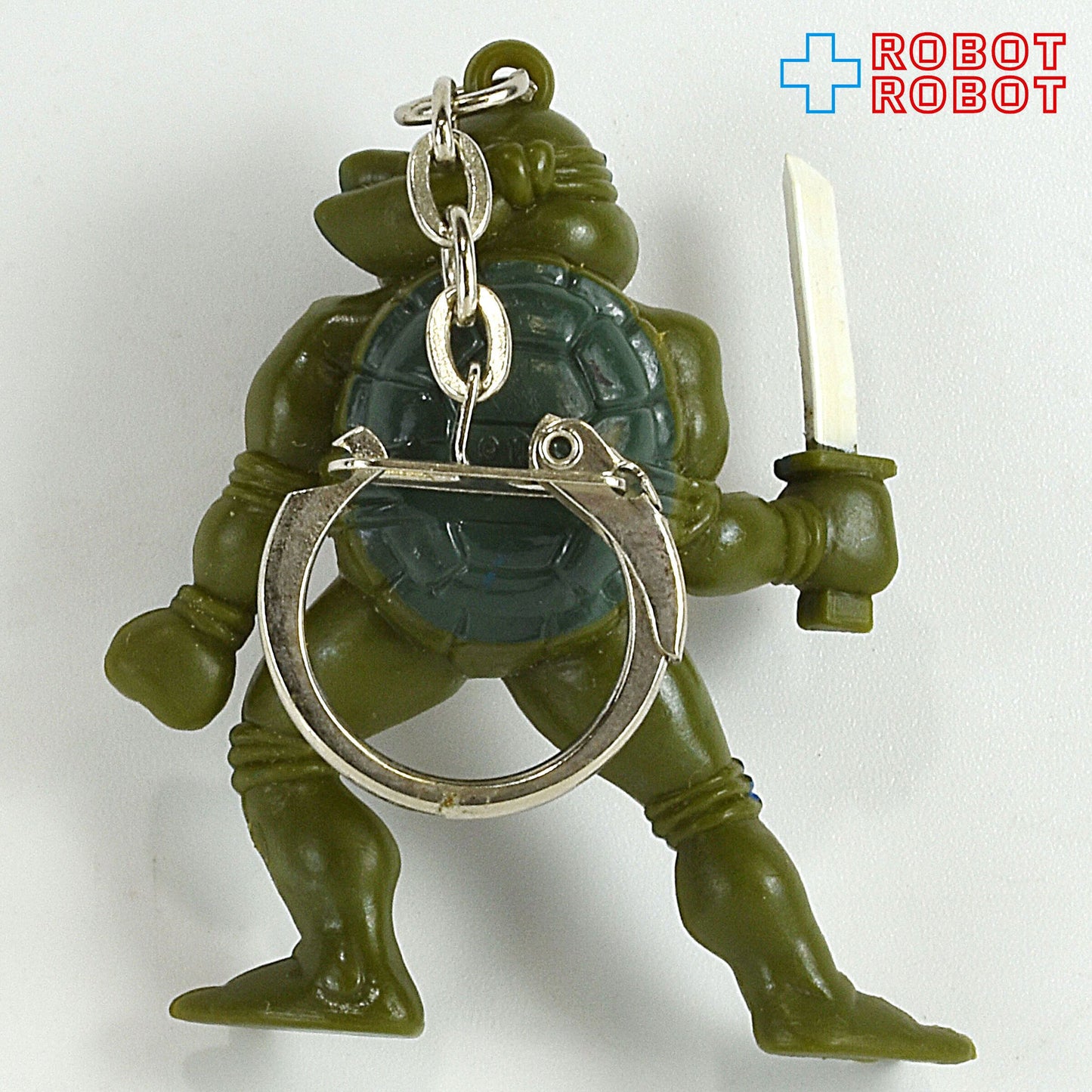 カバヤ タートルズ ミュータントホルダー レオナルド 小刀 PVCフィギュア キーホルダー