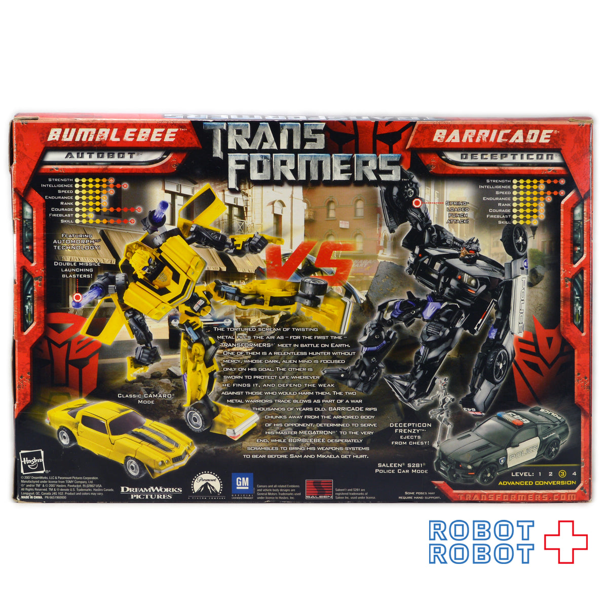 トランスフォーマー ムービー 2007 ボックス バンブルビー VS バリケード