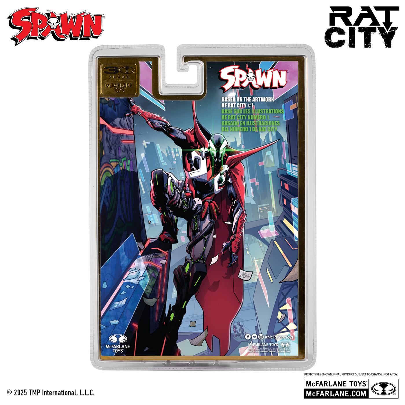 マクファーレン スポーン デヴィアント ラットシティ / 30周年 (レッド・プラチナム・エディション) 7インチ アクションフィギュア 国内版 未開封