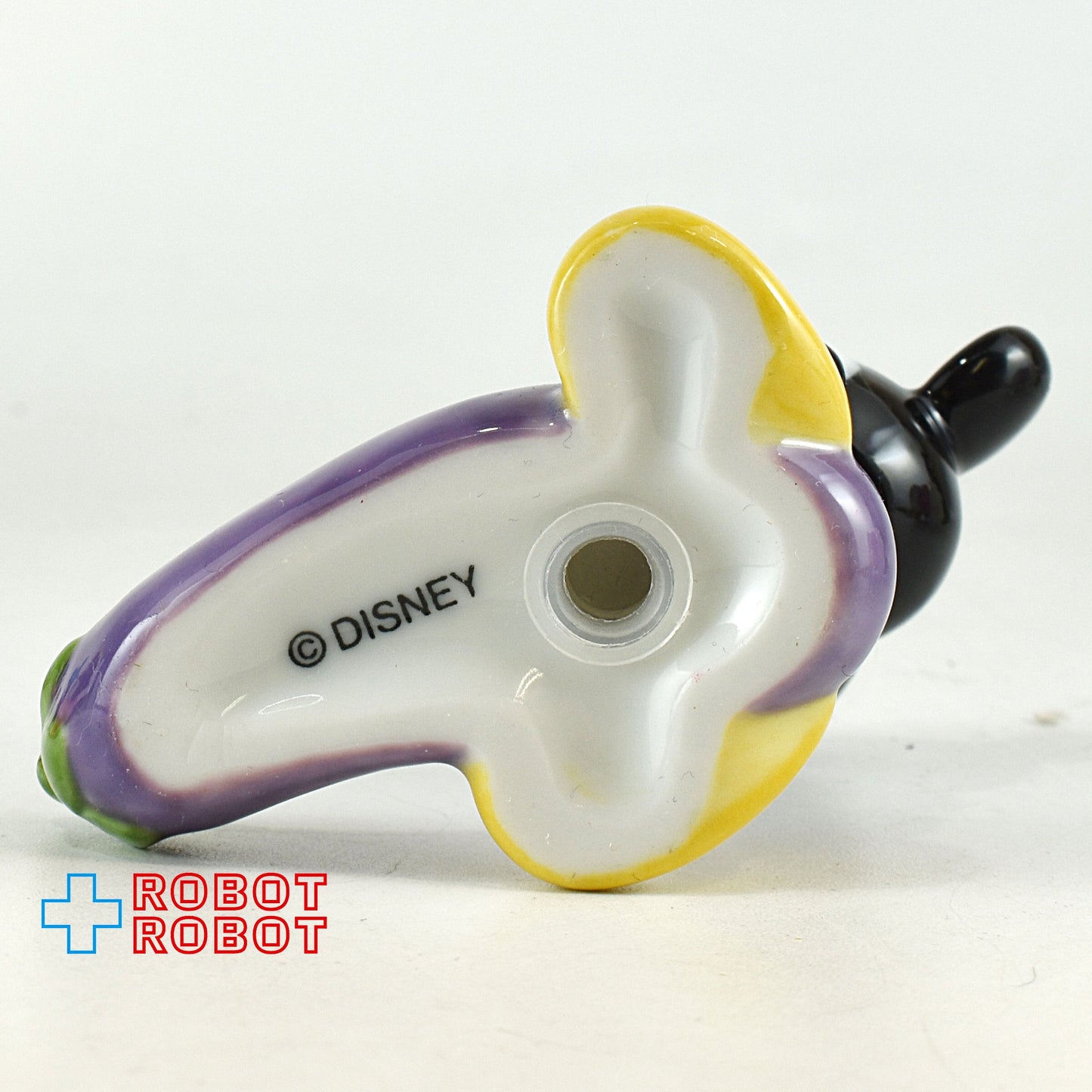 ディズニー ミッキーマウスと茄子 陶器 フィギュアリン 座りジャパン