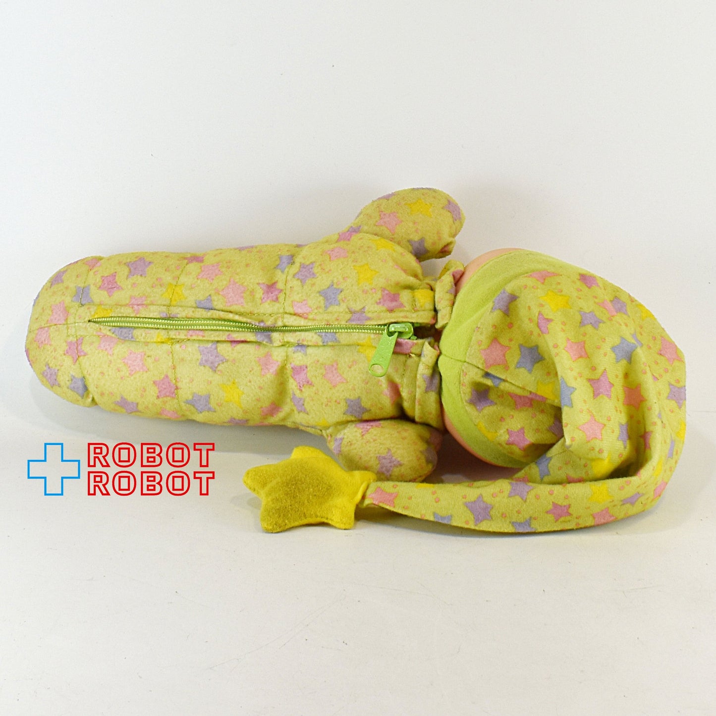 プレイスクール グローワーム グロウ・ワーム イモムシ グリーン スター ライトアップぬいぐるみ 30センチ