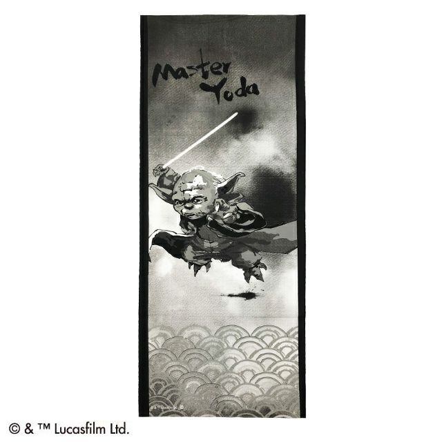 スター・ウォーズ てぬぐい 墨絵風 ヨーダ 未開封
