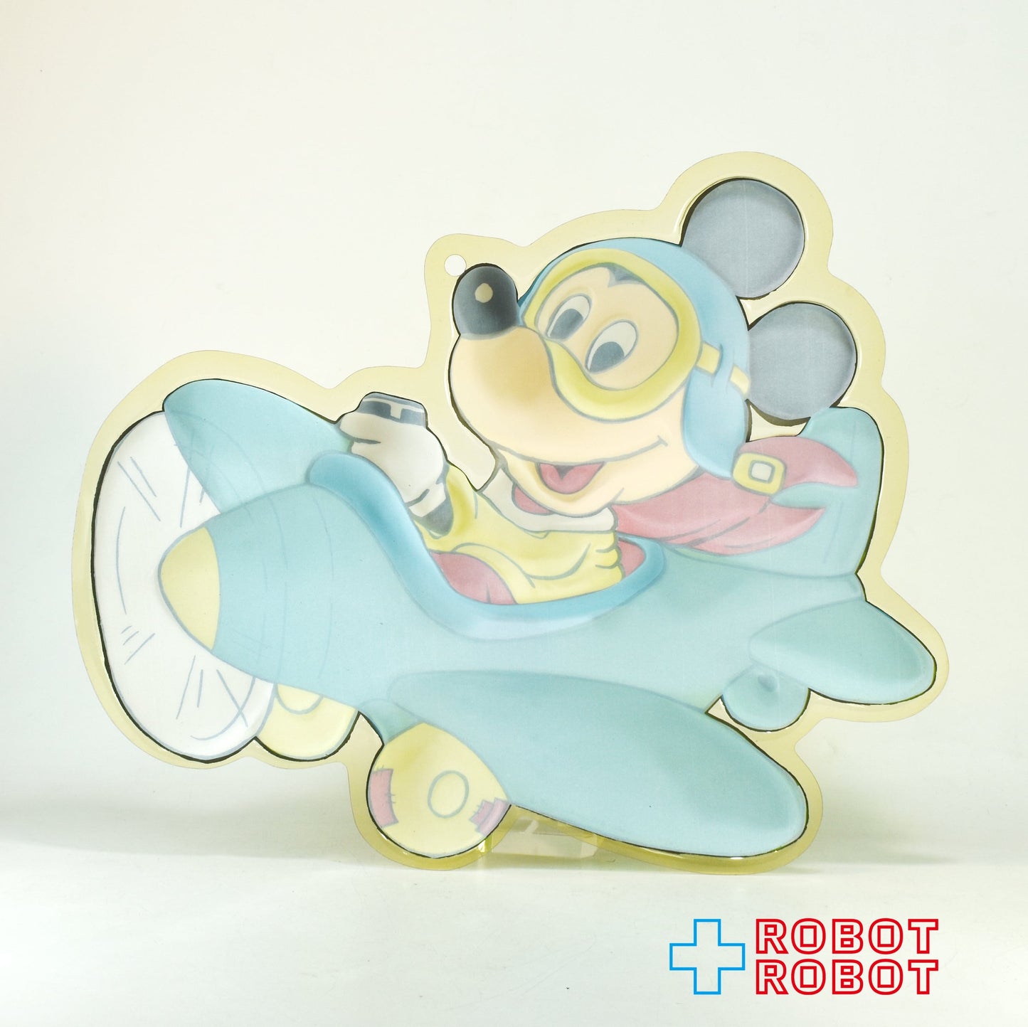 ウォルトディズニープロダクション ミッキーマウス 飛行機 壁飾り ウォールデコ