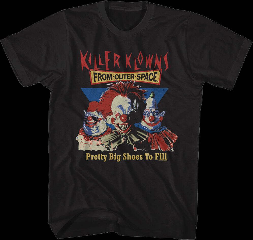 キラークラウン Pretty Big Shoes To Fill グラフィック Tシャツ ブラック アメリカンクラシックス