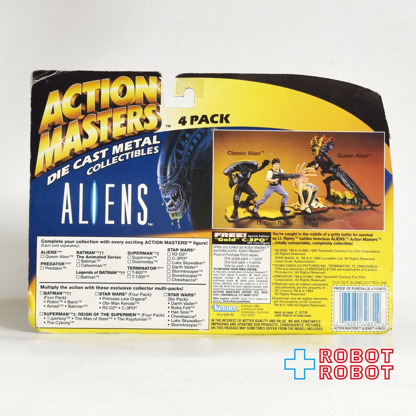 ケナー エイリアン アクション・マスターズ ダイキャスト メタルコレクティブル ダブルフィギュア パック 1944 未開封
