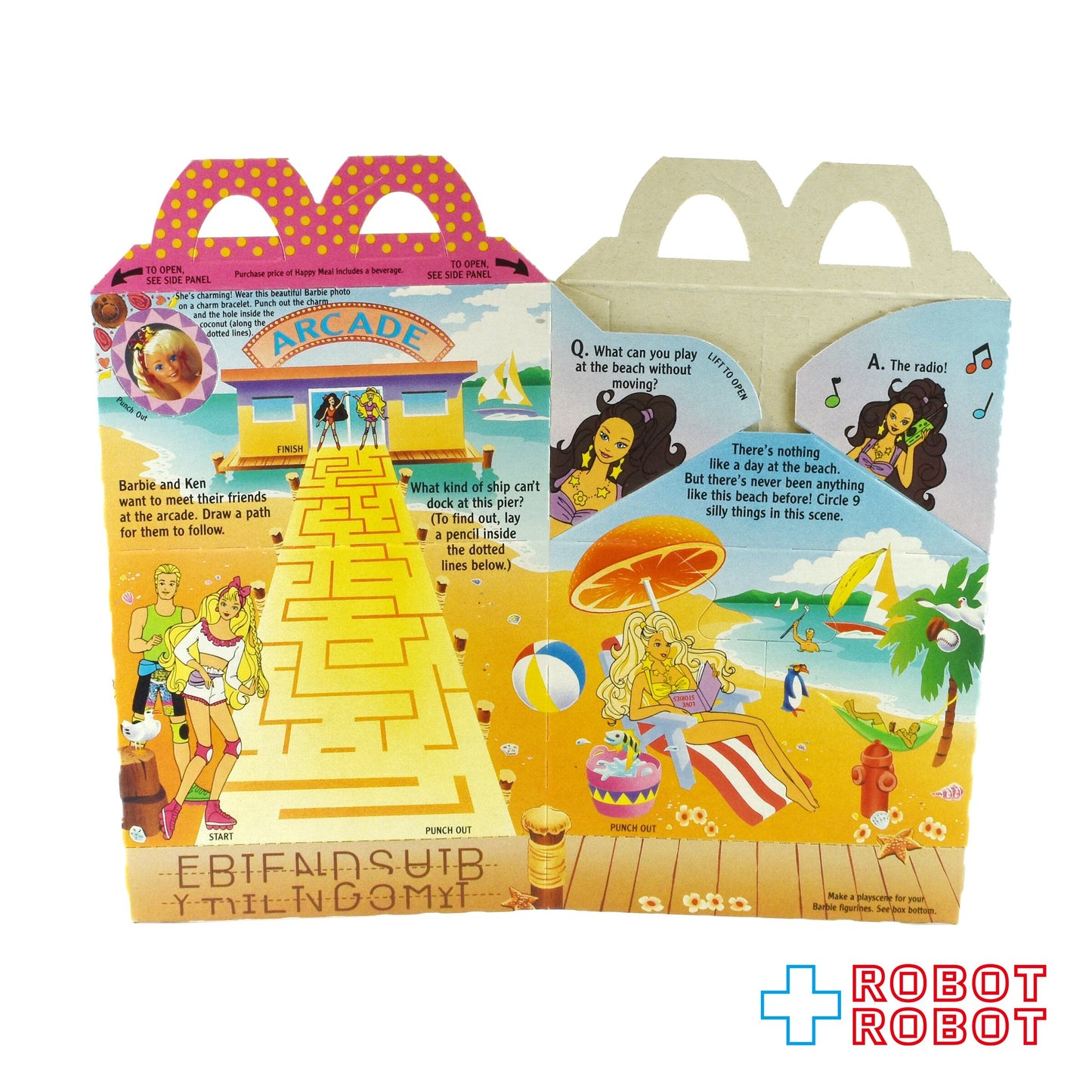 マクドナルド ハッピーセット空箱 ハッピーミールペーパーボックス バービー 1992