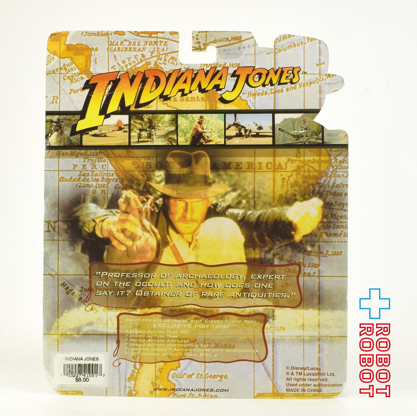 ディズニーパーク限定 インディ・ジョーンズ w/ アクセサリー アクションフィギュア 未開封