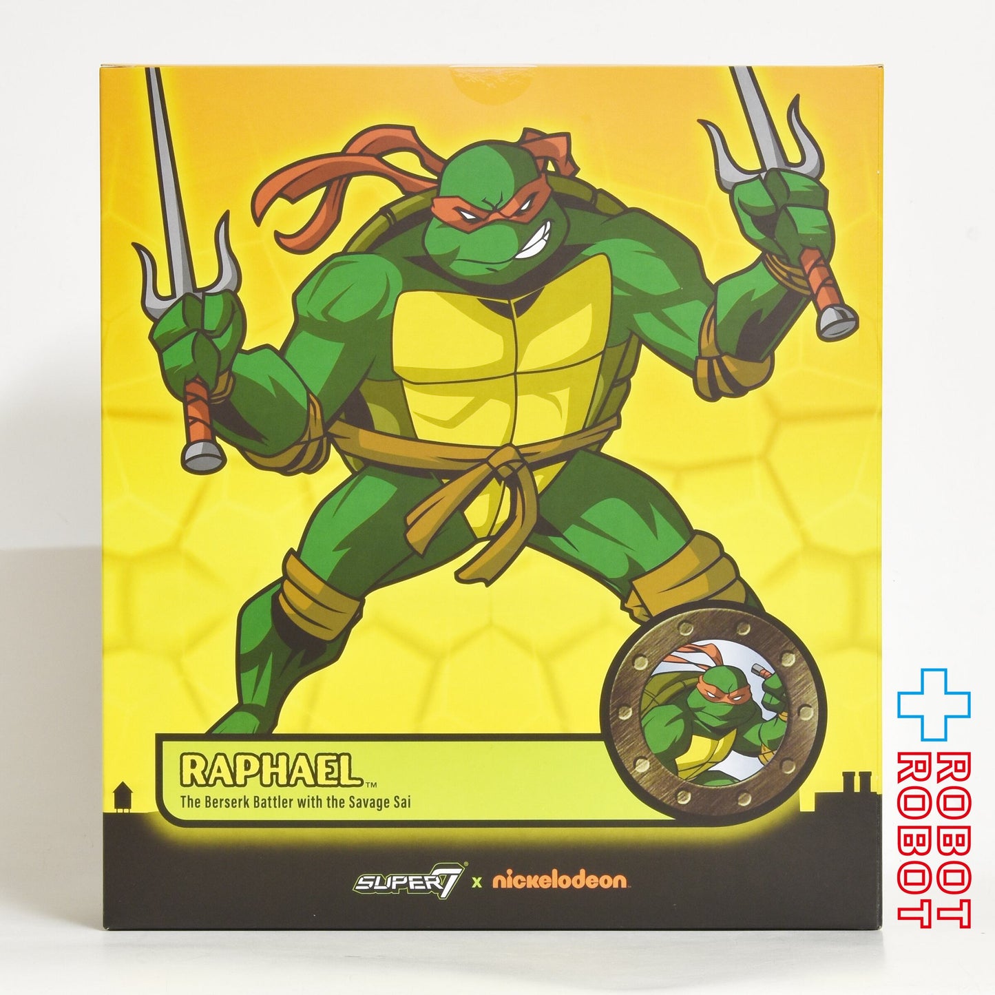 スーパー7 ティーンエイジ・ミュータント・ニンジャ・タートルズ アルティメット ラファエロ (2003) 7インチ アクションフィギュア 未開封
