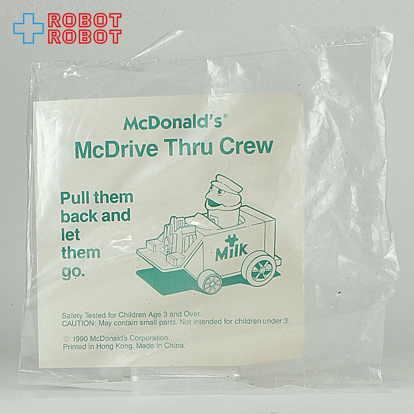 マクドナルド マックドライブスルークルー / ミルクシェイク ハッピーミールトイ 1989 袋入
