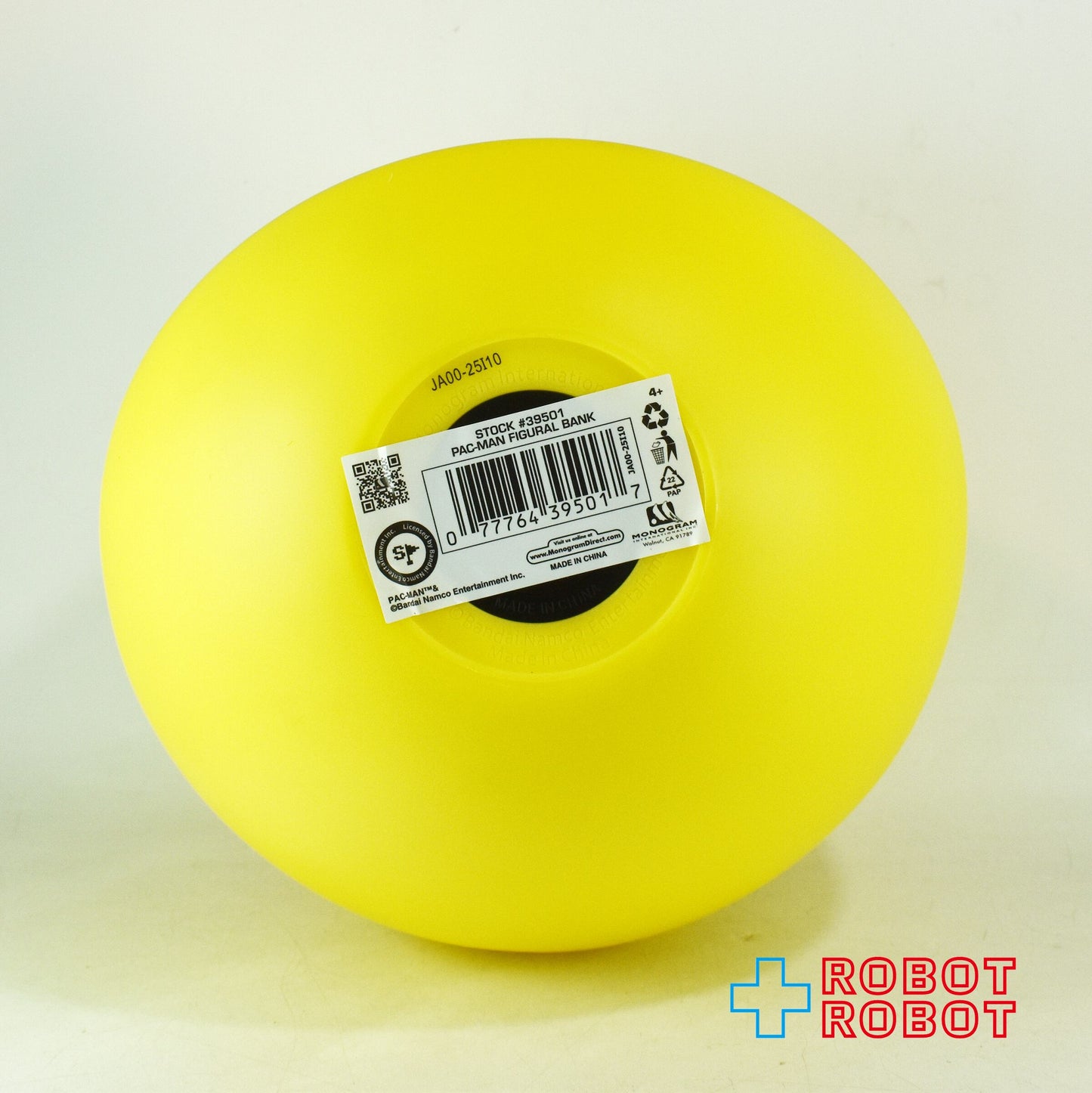 モノグラム パックマン PVC貯金箱 黄色