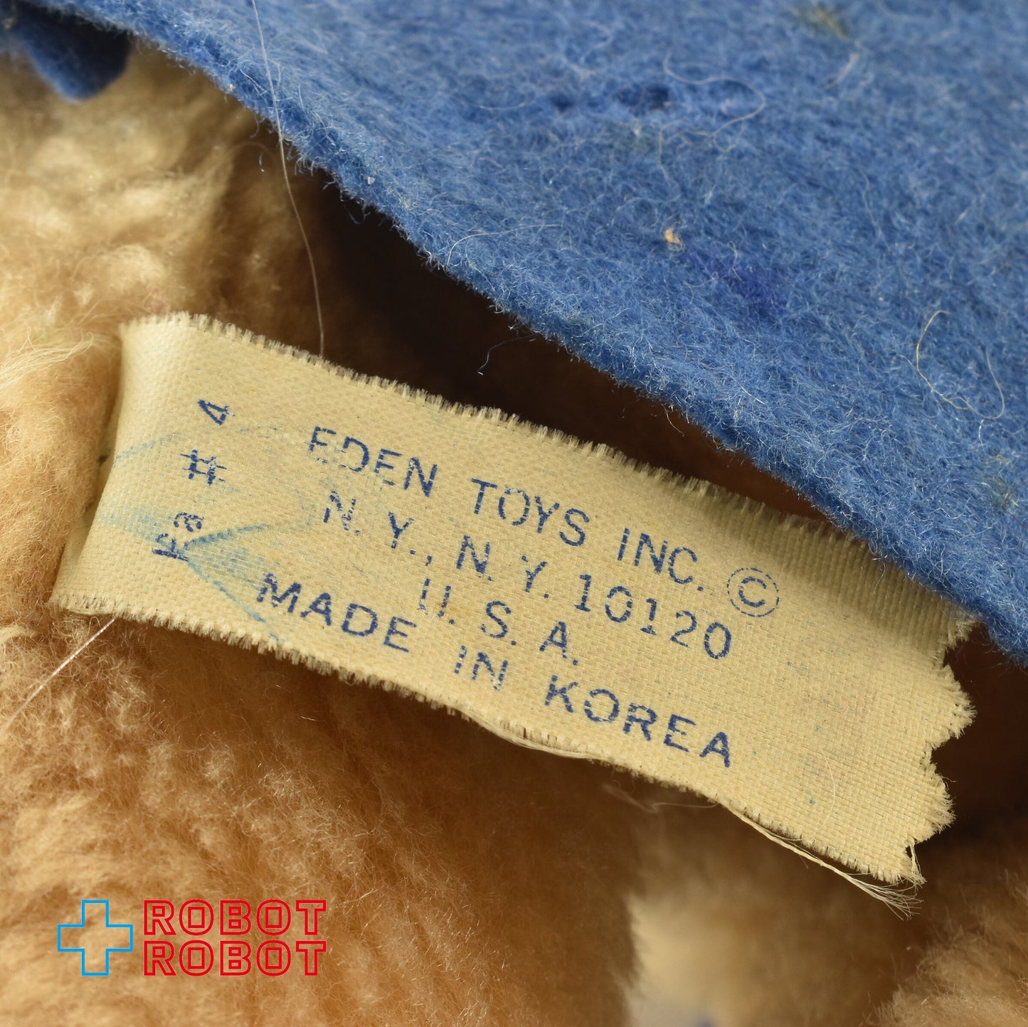 エデン社 パディントンぬいぐるみ人形 青ダッフル 帽子なし