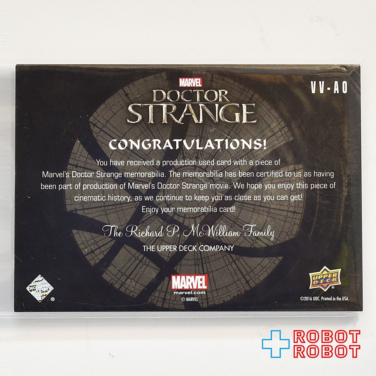 マーベル ドクター・ストレンジ ティルダ・スウィントン 衣装カード トレーディングカード VV-AO