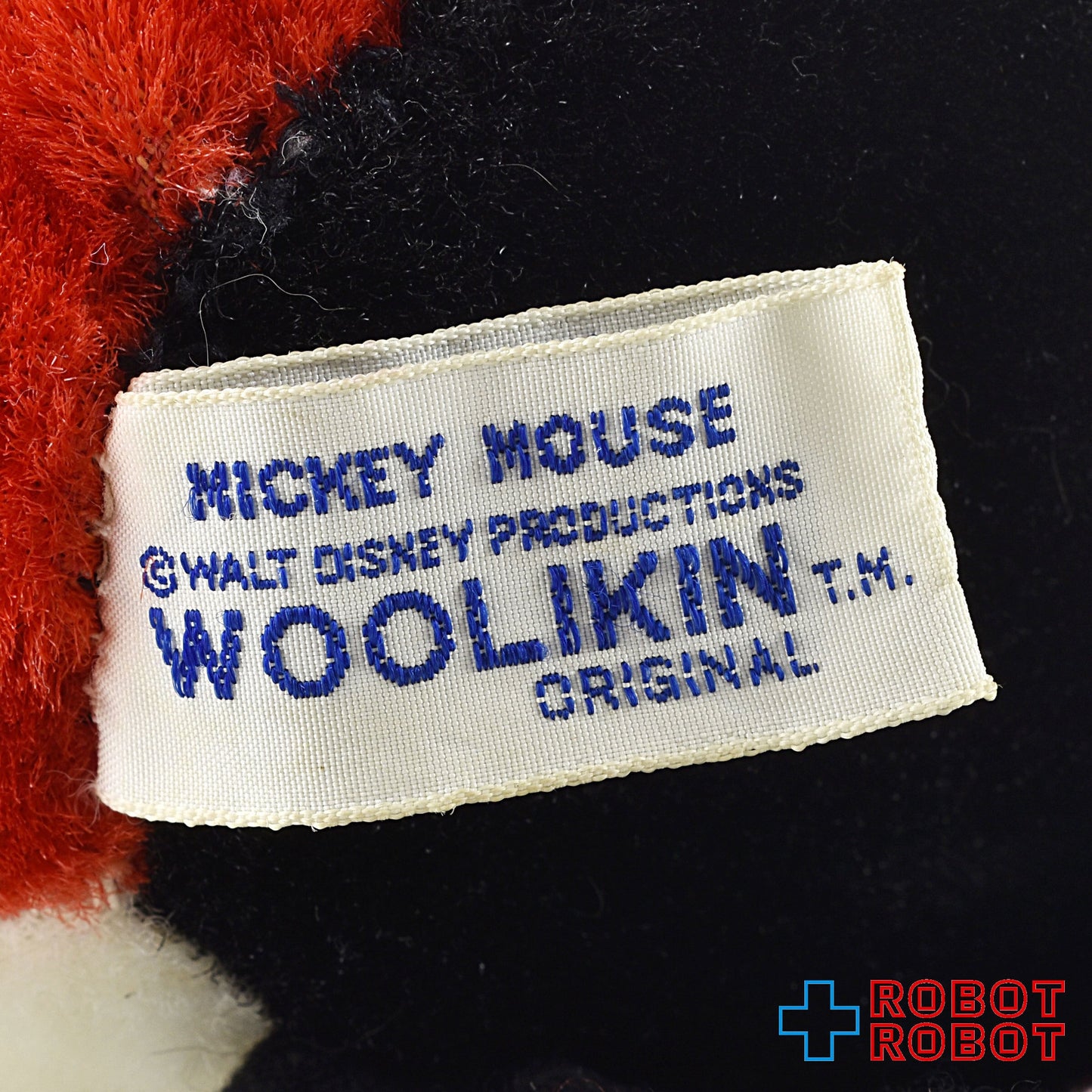 ディズニー ミッキーマウス ウールキン ラバーフェイスぬいぐるみ人形 ガンド社 メイドインジャパン