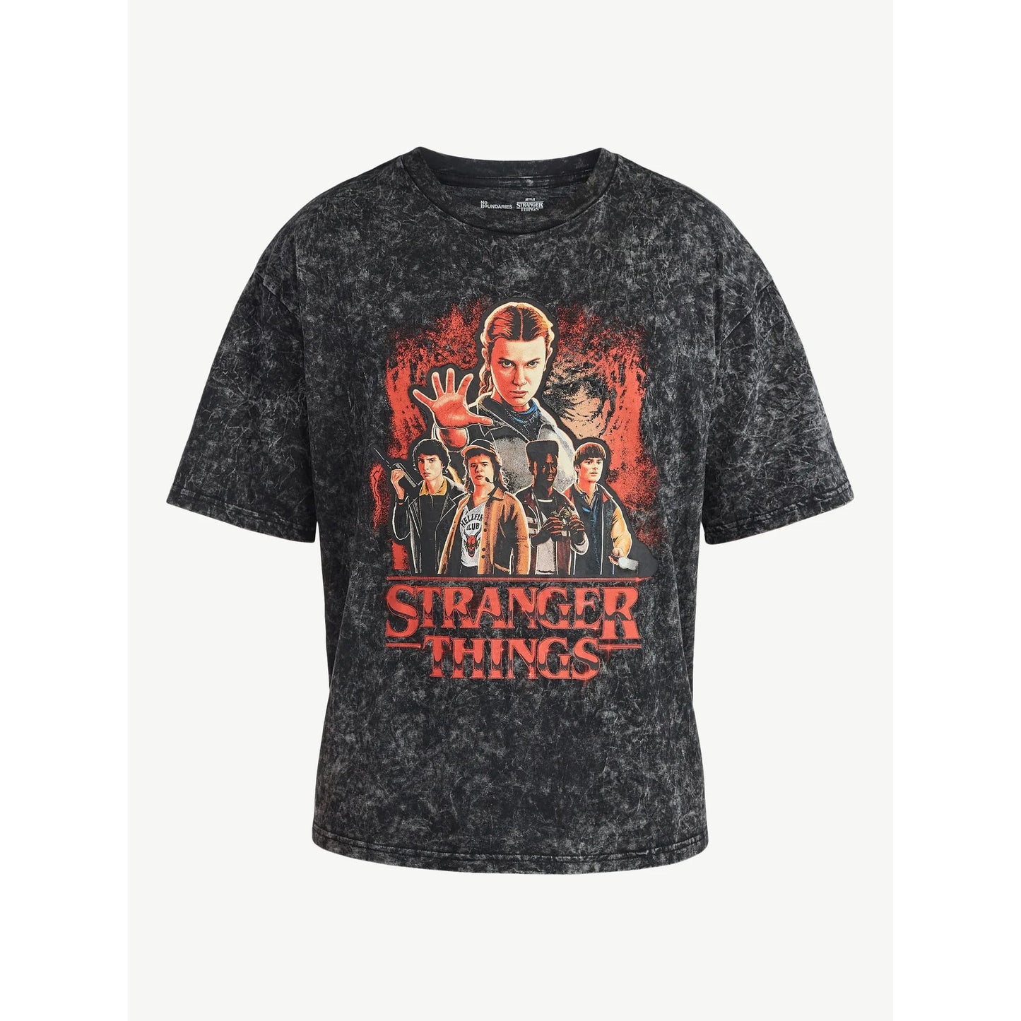 ストレンジャー・シングス シーズン5 タイダイ グラフィック Tシャツ ブラック